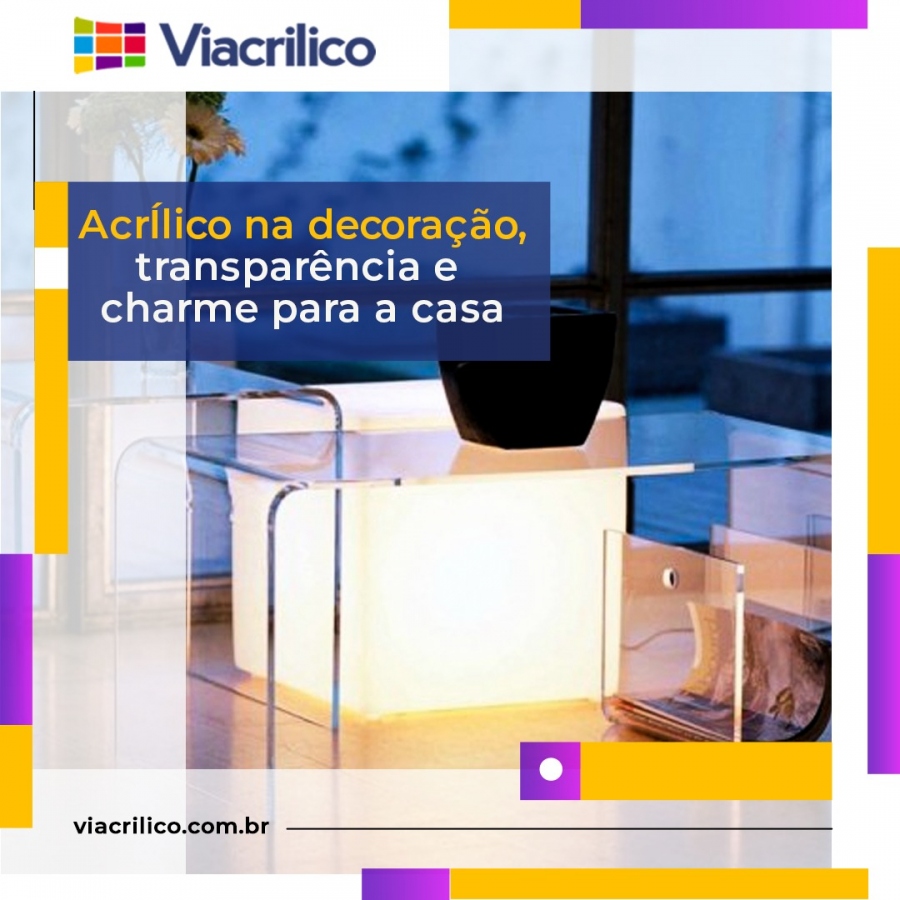 AcrÃ­lico na DecoraÃ§Ã£o: TransparÃªncia e Charme para sua Casa