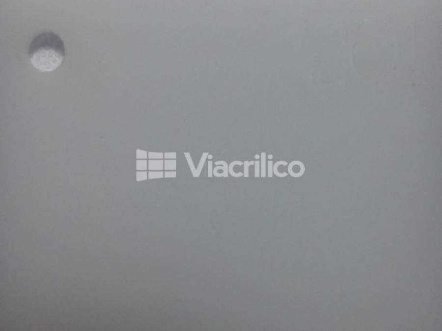 Chapa Placa de Acrlico Branco Fosco 1,10x2,00 metros Esp. 3mm