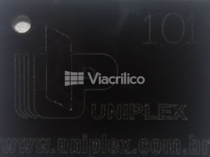 Chapa Placa de Acrílico Fumê 2x1 metros Esp. 2mm